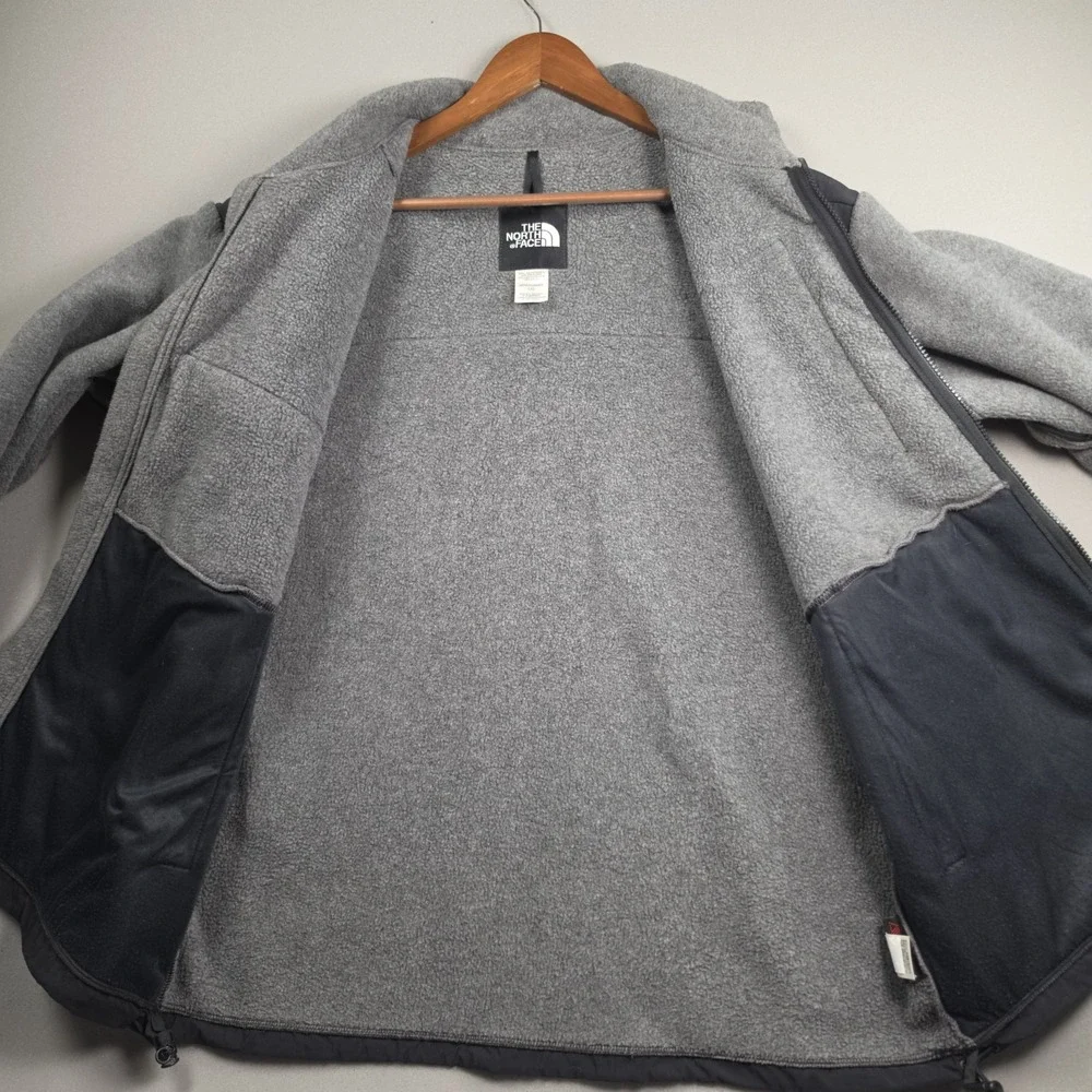 The North Face VTG Mens Large Denali Polartec 300 Fleece Jacket Charcoal Black